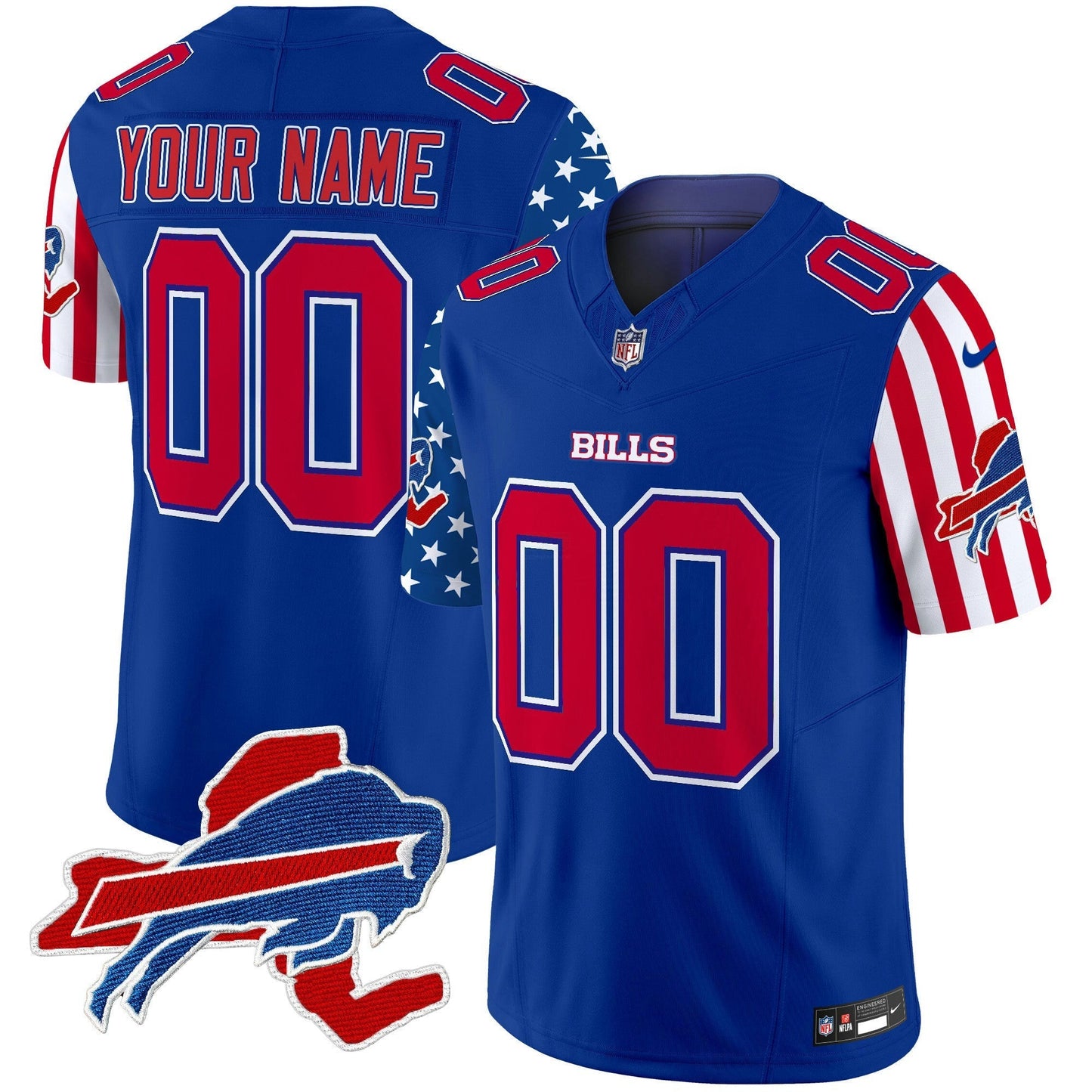 Camisa NFL Buffalo Bills 2025 Independence Day Vapor Premier Limited Jersey