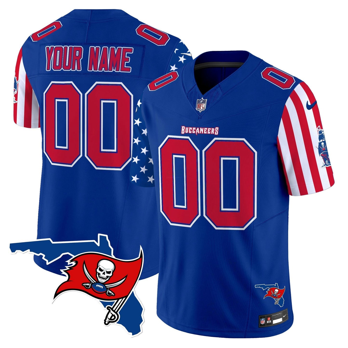 Camisa NFL Tampa Bay Buccaneers 2025 Independence Day Vapor Premier Limited Jersey