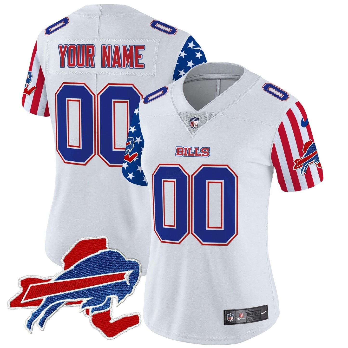 Camisa NFL Buffalo Bills 2025 Independence Day Vapor Premier Limited Jersey