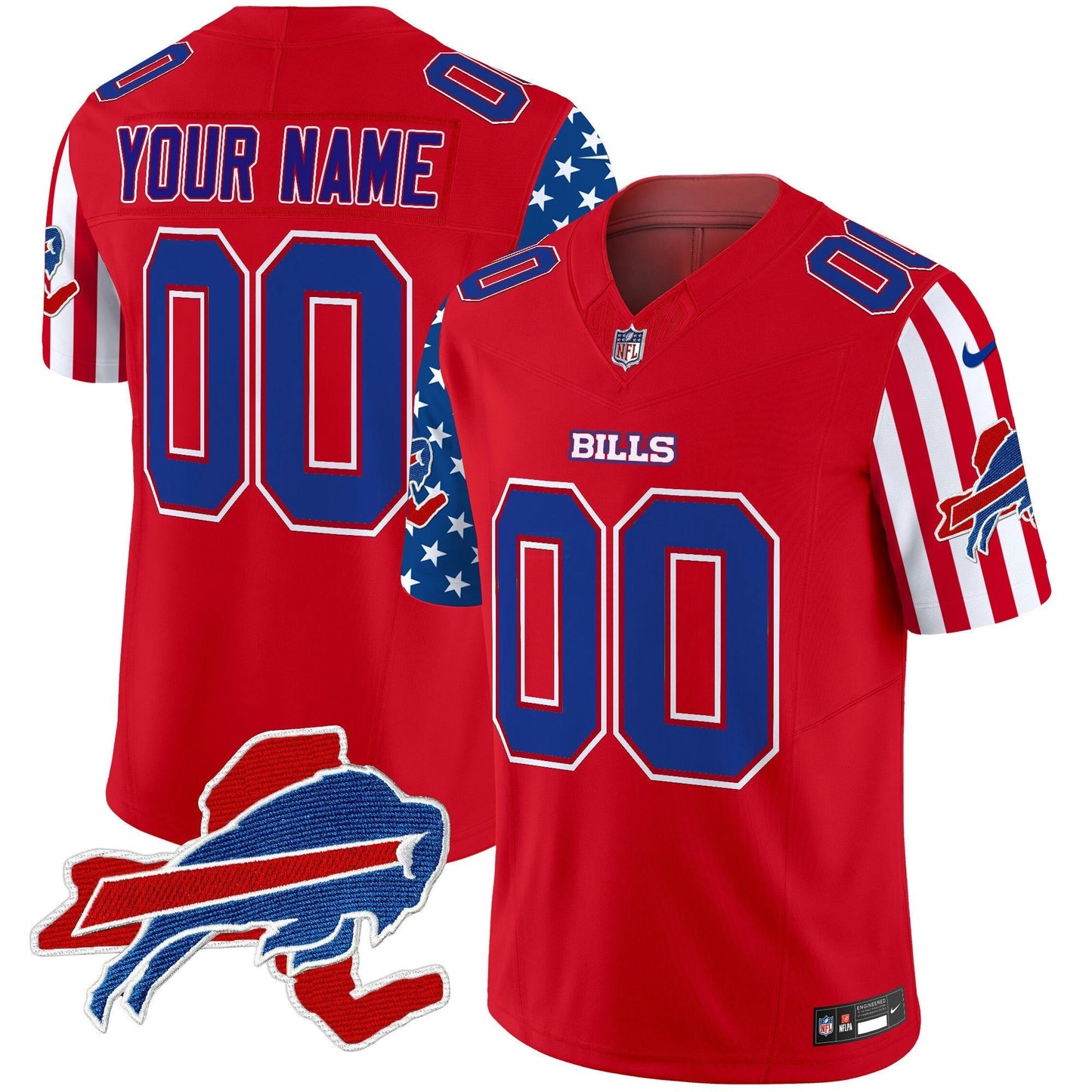 Camisa NFL Buffalo Bills 2025 Independence Day Vapor Premier Limited Jersey