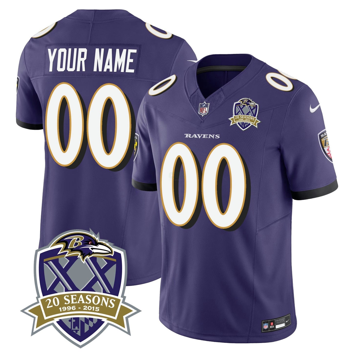Camisa NFL 20th Season Patch Vapor Limited Jersey