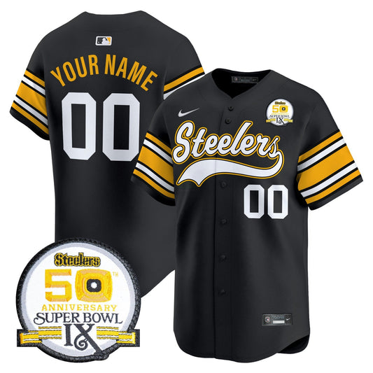 Camisa NFL 50th Anniversary Of Super Bowl IX Patch Vapor Premier Jersey