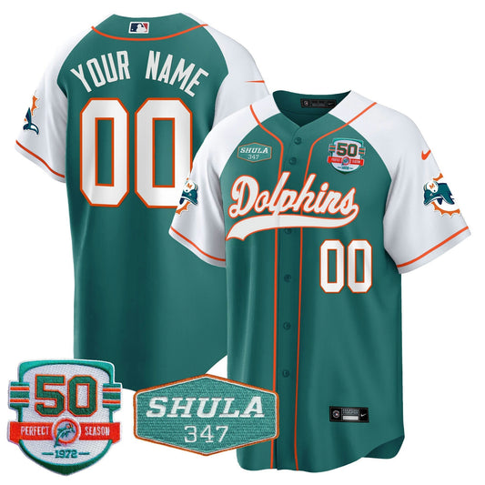 Camisa NFL 50th & Don Shula 347 Memorial Patch Jersey