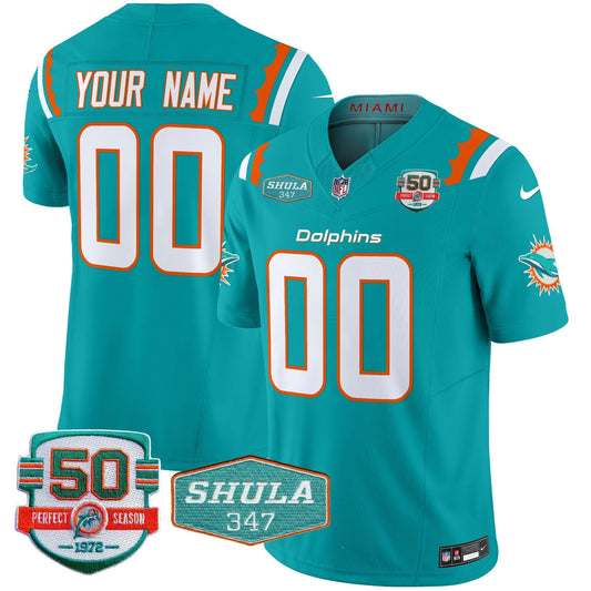 Camisa NFL 50th & Don Shula 347 Memorial Patch Vapor Limited Jersey