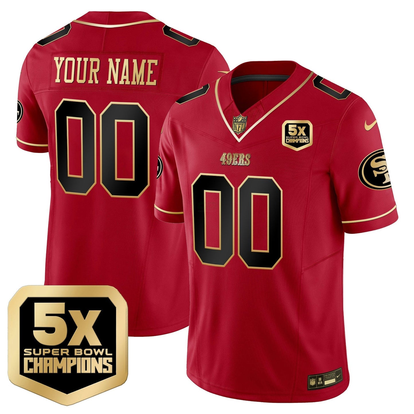Camisa NFL San Francisco 49ers 5x Super Bowl Champions Vapor Limited Jersey