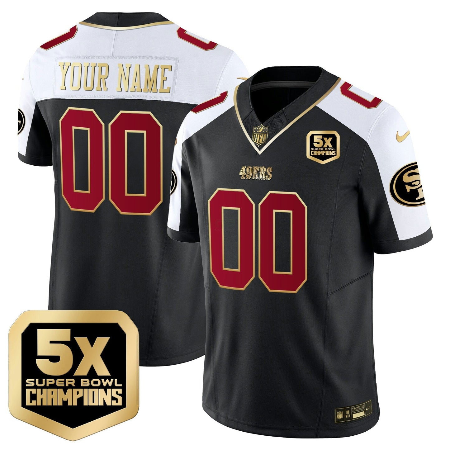 Camisa NFL San Francisco 49ers 5x Super Bowl Champions Vapor Limited Jersey