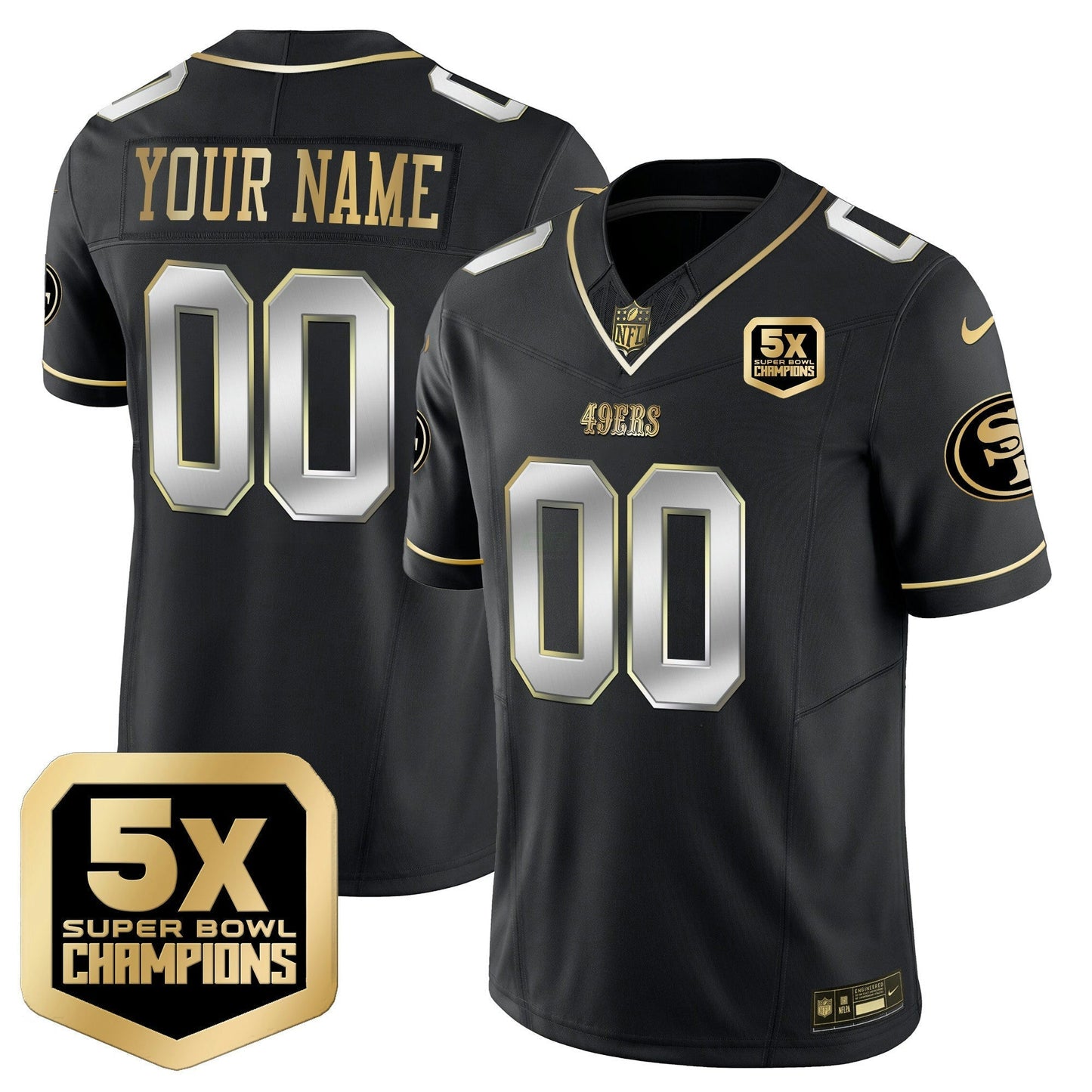 Camisa NFL San Francisco 49ers 5x Super Bowl Champions Vapor Limited Jersey