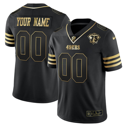 Camisa NFL 75th Anniversary Patch Vapor Dourada Jersey
