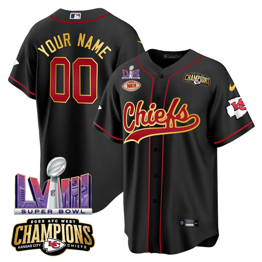 Camisa NFL AFC West Champions & Super Bowl LVIII Patch Jersey