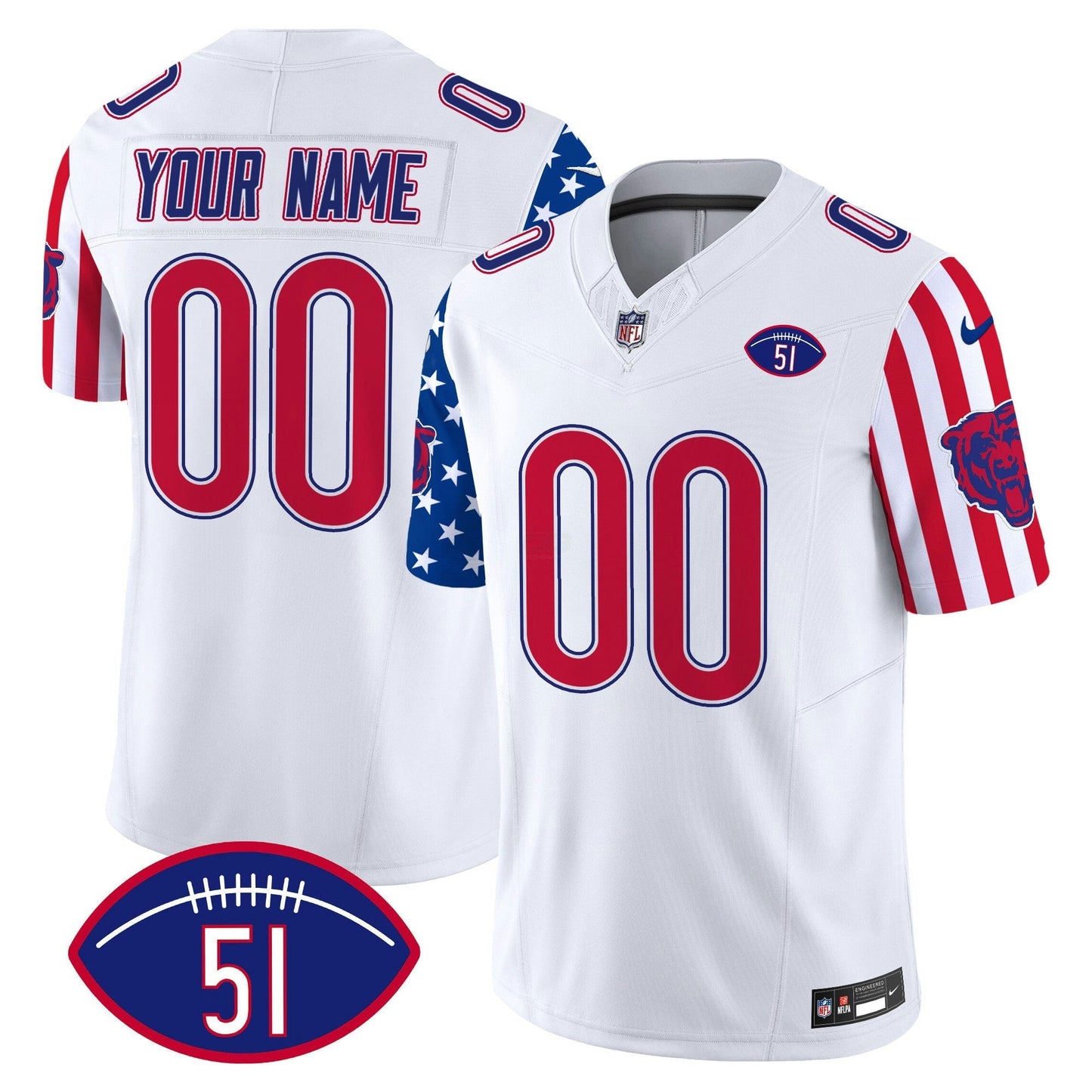 Camisa NFL Chicago Bears American Style Vapor Limited Jersey