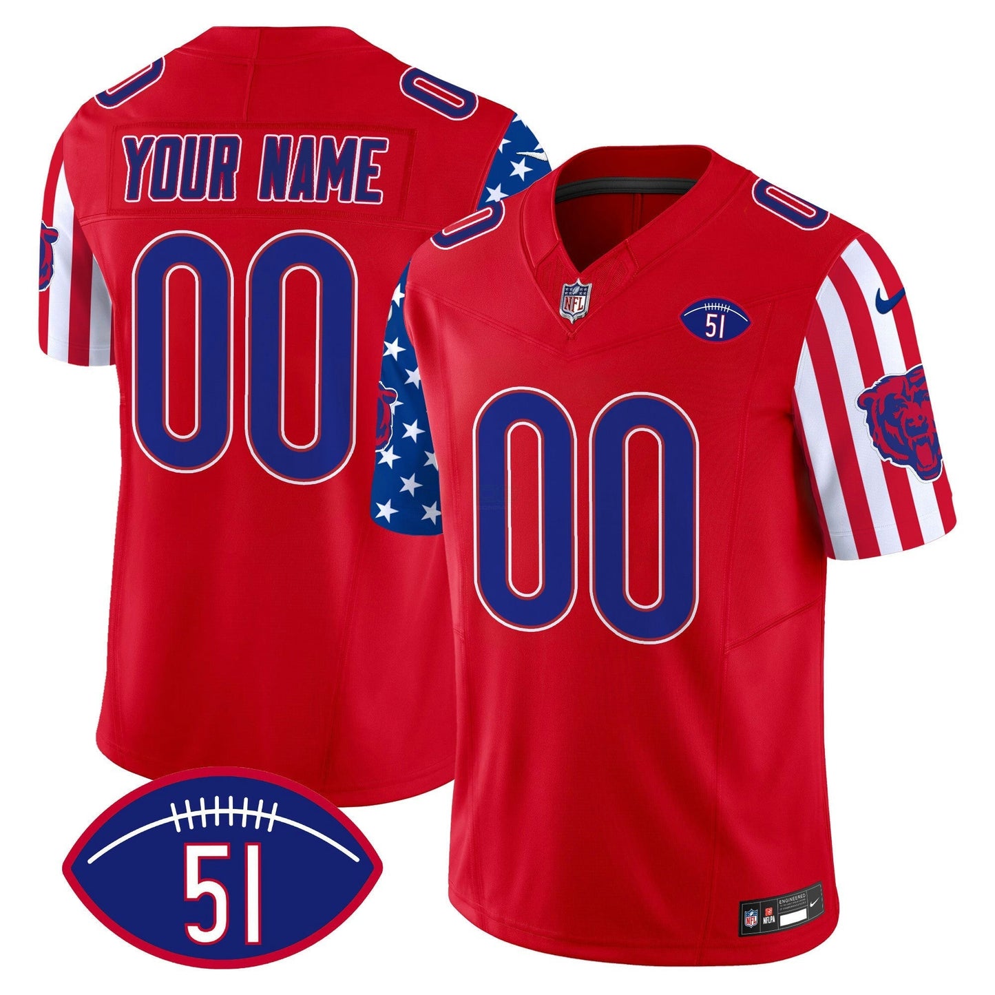 Camisa NFL Chicago Bears American Style Vapor Limited Jersey