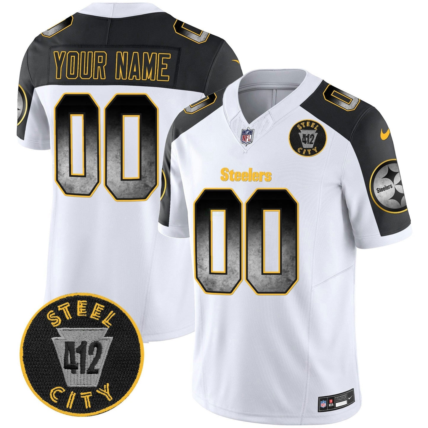 Camisa NFL Arch Smoke 412 Patch Vapor Limited Jersey