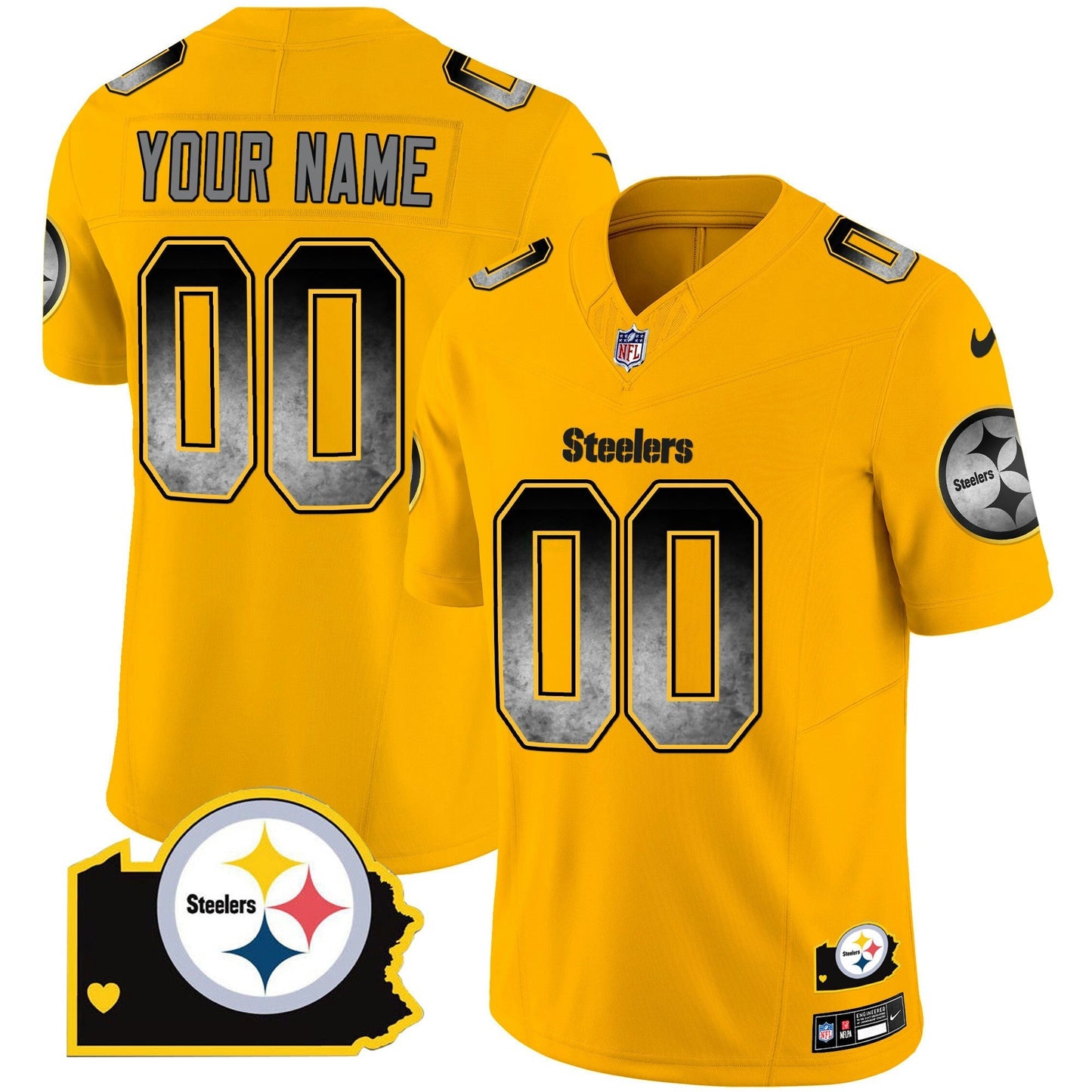 Camisa NFL Arch Smoke Home Patch Vapor Jersey