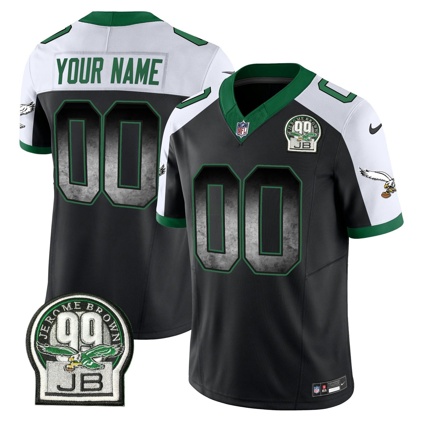 Camisa NFL Arch Smoke Kelly Green Vapor Jersey