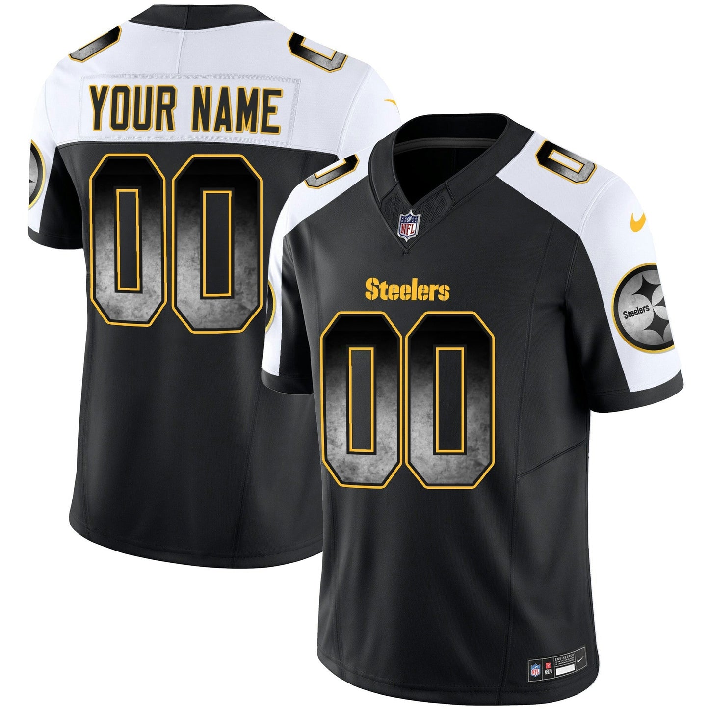 Camisa NFL Pittsburgh Steelers Arch Smoke Vapor Jersey