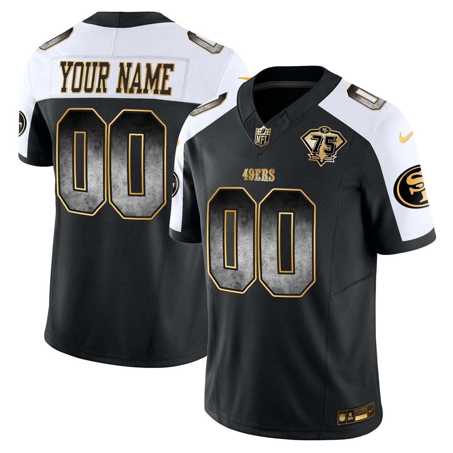 Camisa NFL San Francisco 49ers Arch Smoke Vapor Jersey