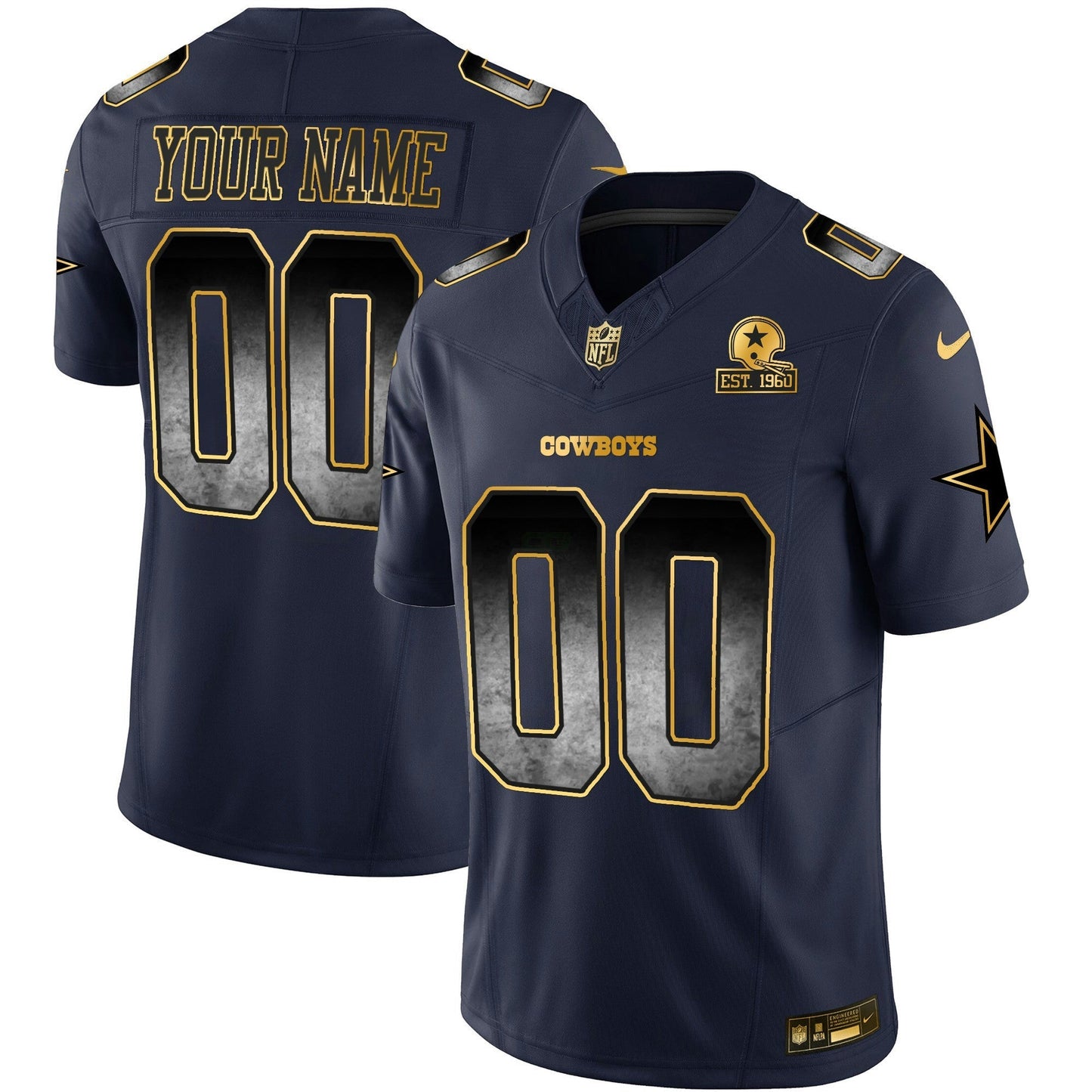 Camisa NFL Dallas Cowboys Arch Smoke Vapor Jersey