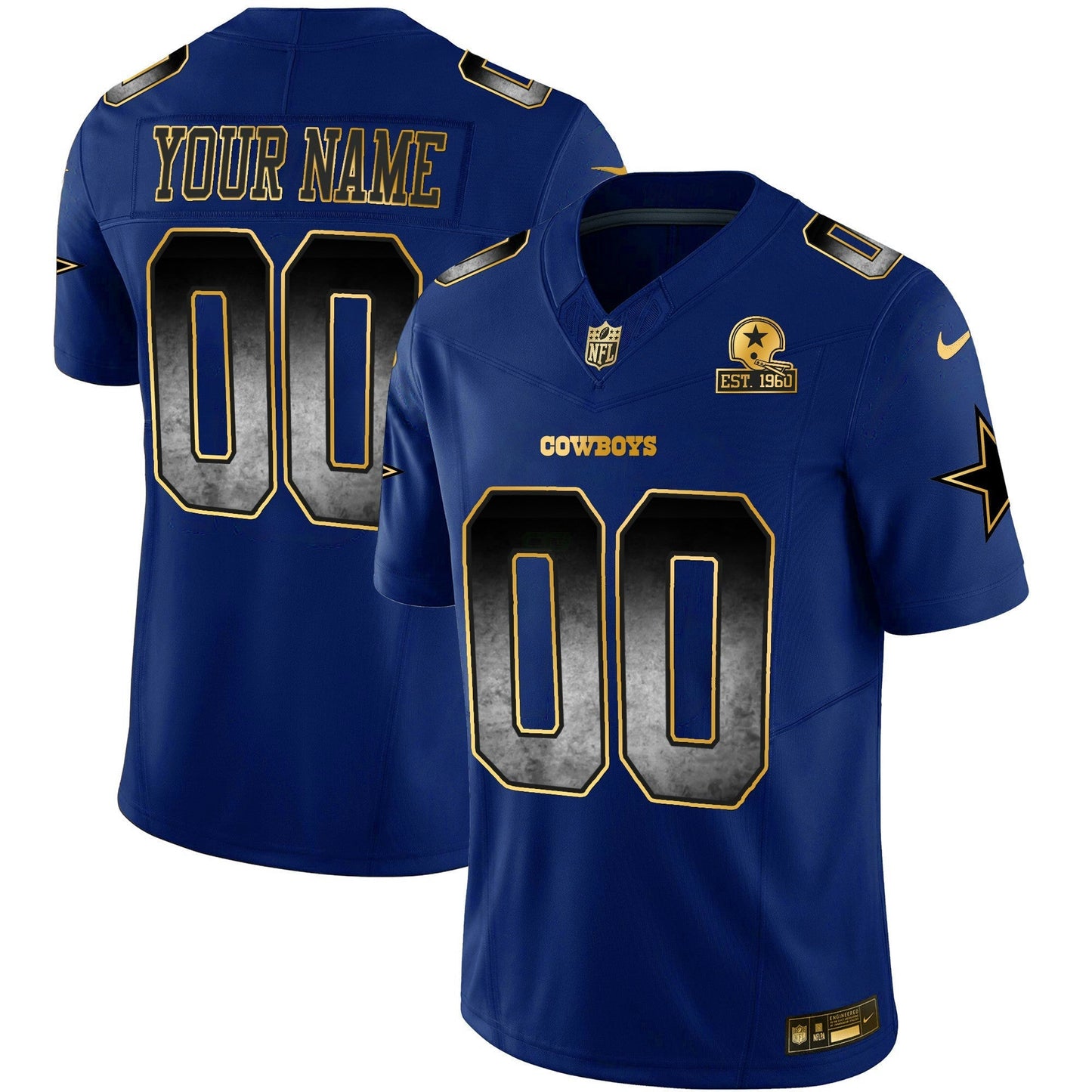 Camisa NFL Dallas Cowboys Arch Smoke Vapor Jersey