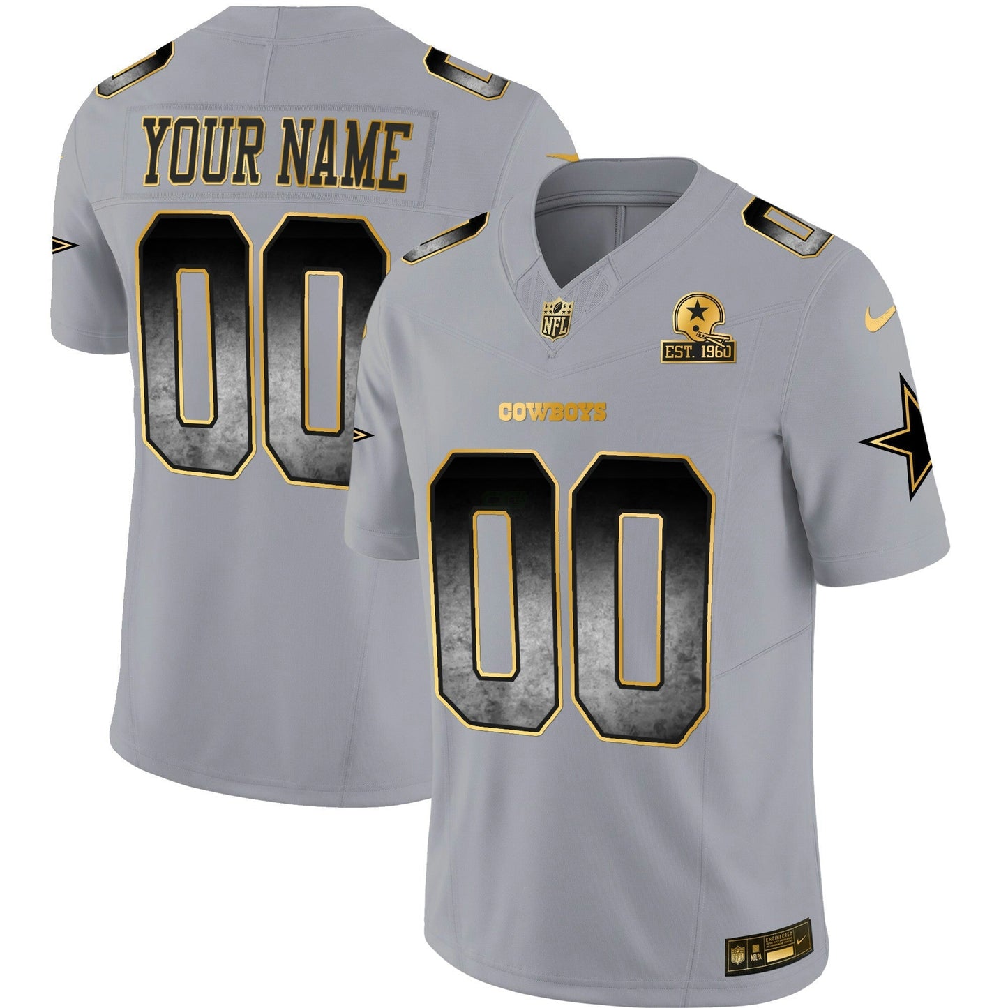 Camisa NFL Dallas Cowboys Arch Smoke Vapor Jersey