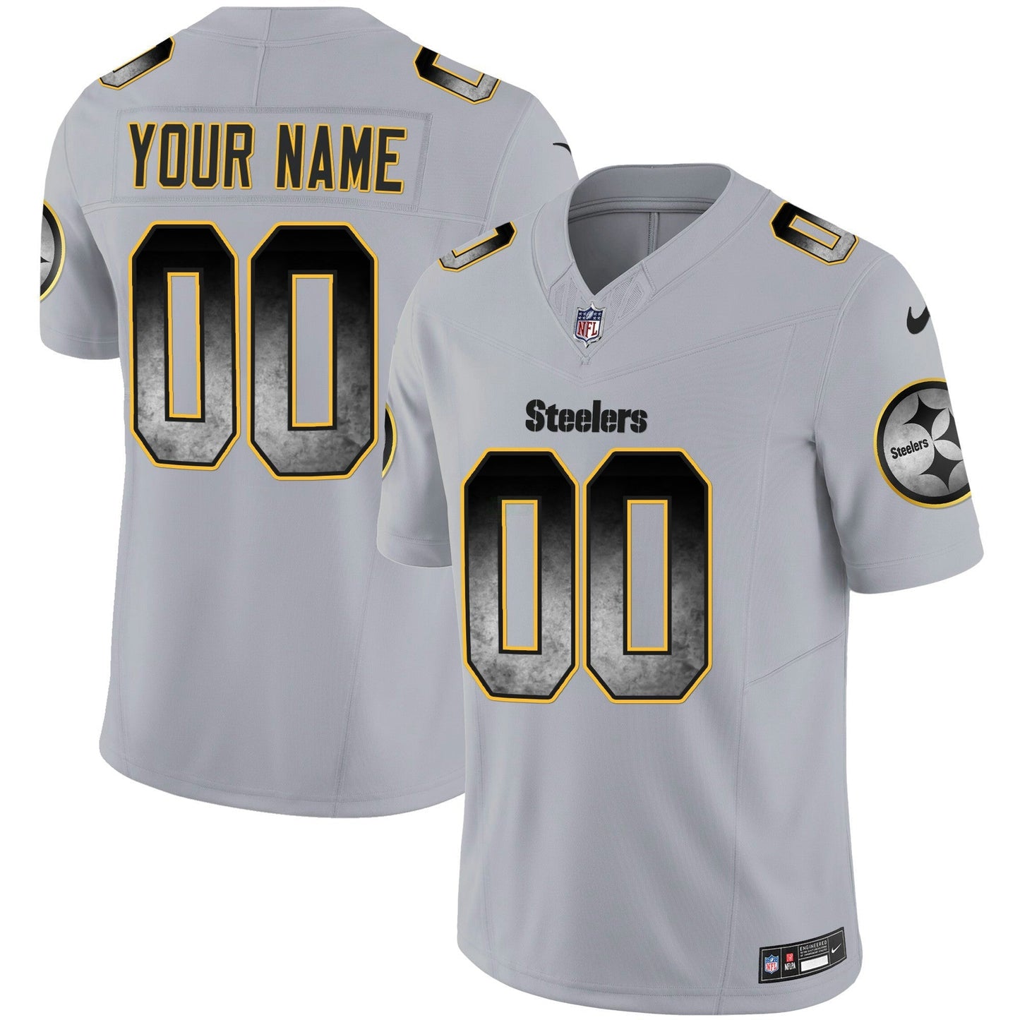 Camisa NFL Pittsburgh Steelers Arch Smoke Vapor Jersey