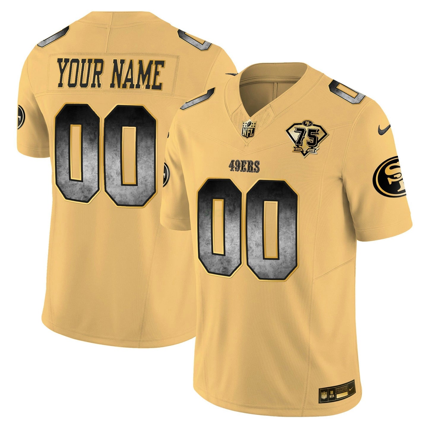 Camisa NFL San Francisco 49ers Arch Smoke Vapor Jersey