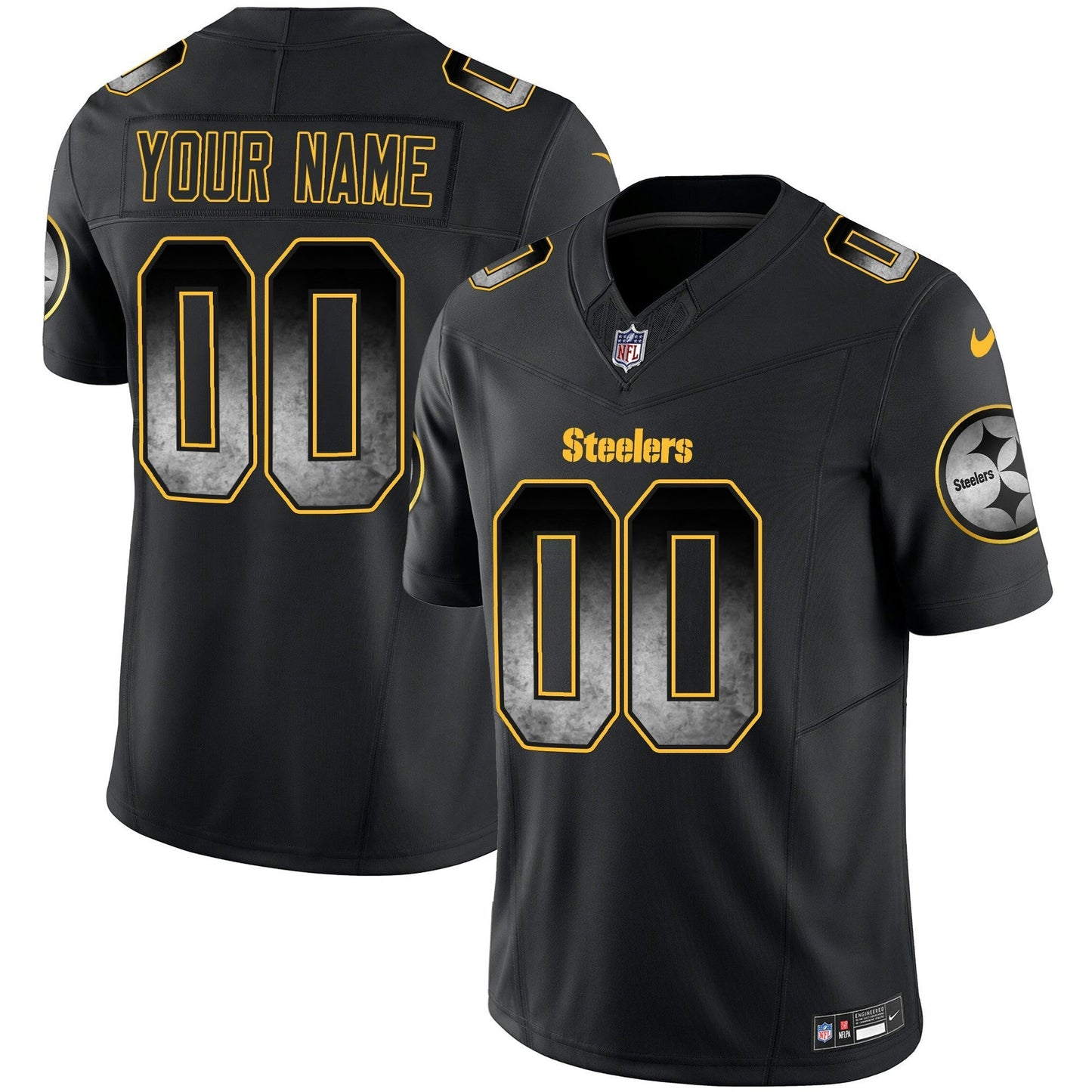 Camisa NFL Pittsburgh Steelers Arch Smoke Vapor Jersey