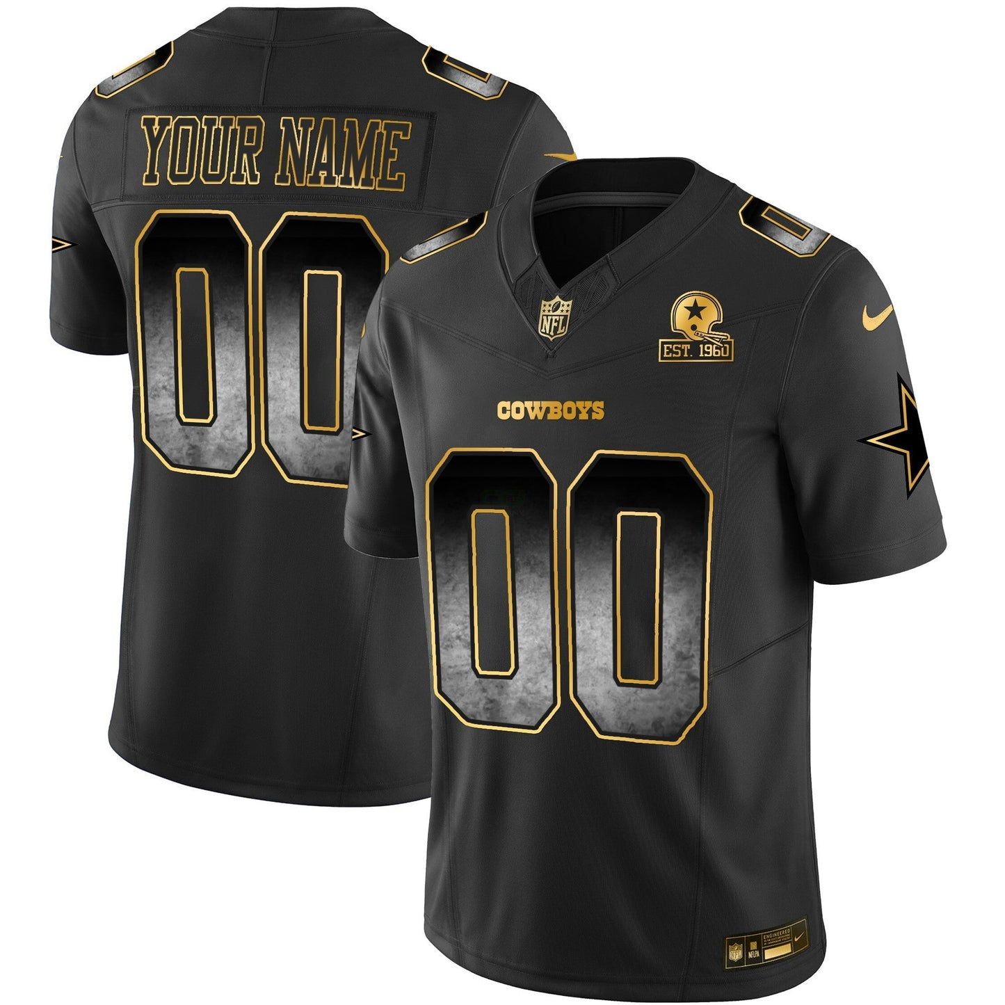 Camisa NFL Dallas Cowboys Arch Smoke Vapor Jersey