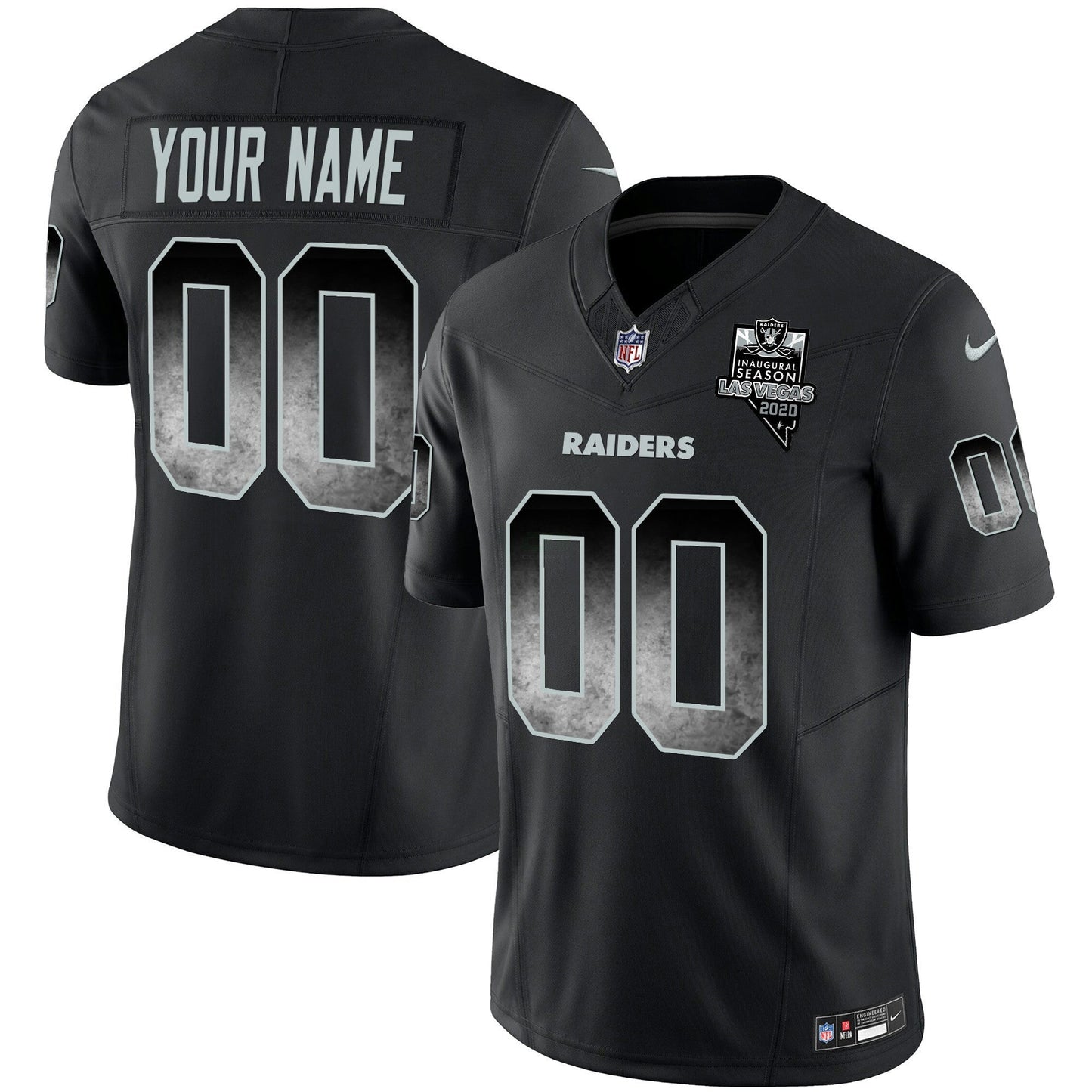 Camisa NFL Las Vegas Raiders Arch Smoke Vapor Jersey