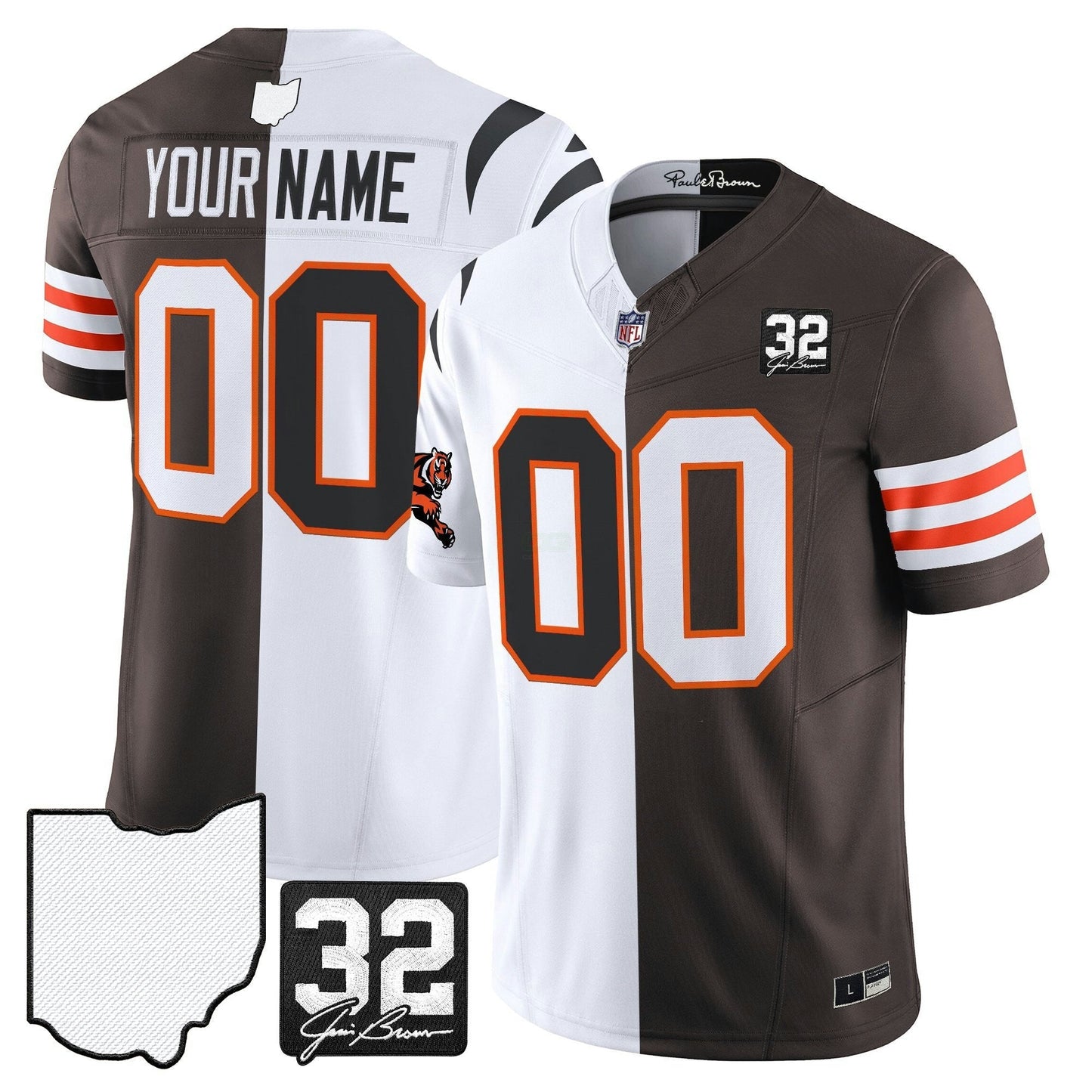 Camisa NFL Bengals x College Football’ Split Vapor Limited Jersey