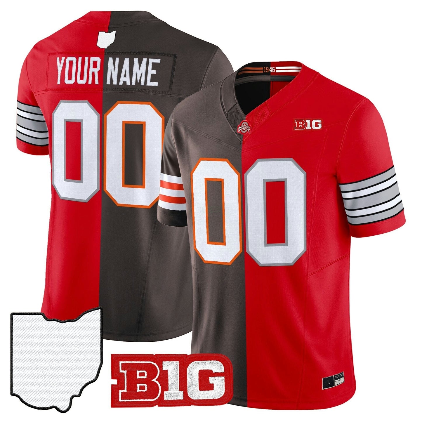 Camisa NFL Bengals x College Football’ Split Vapor Limited Jersey