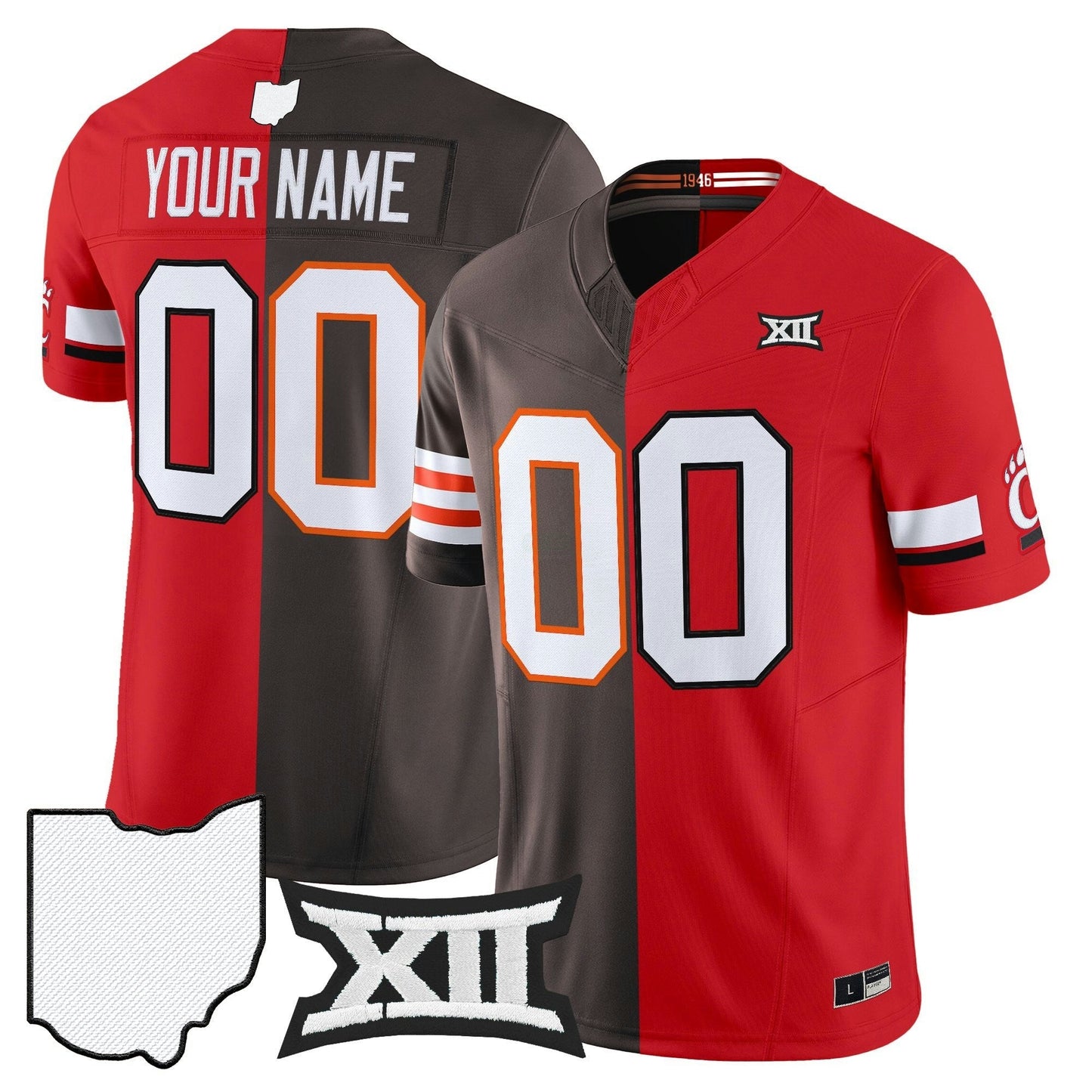 Camisa NFL Bengals x College Football’ Split Vapor Limited Jersey