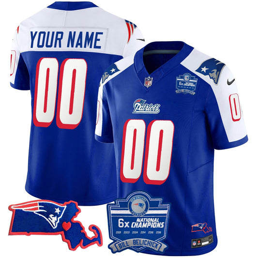Camisa NFL Bill Belichick 6x Champions Patch Vapor Jersey