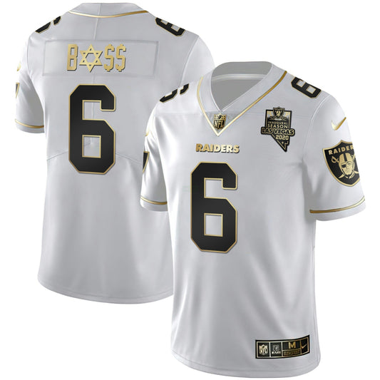 Camisa NFL Branca Dourada BOSS Vapor Jersey - Branca Dourada