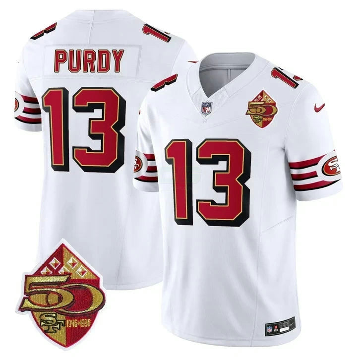 Camisa NFL Brock Purdy San Francisco 1996 Throwback Branca Jersey - Branca