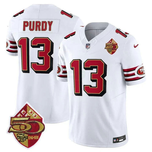 Camisa NFL Brock Purdy San Francisco 1996 Throwback Branca Jersey - Branca