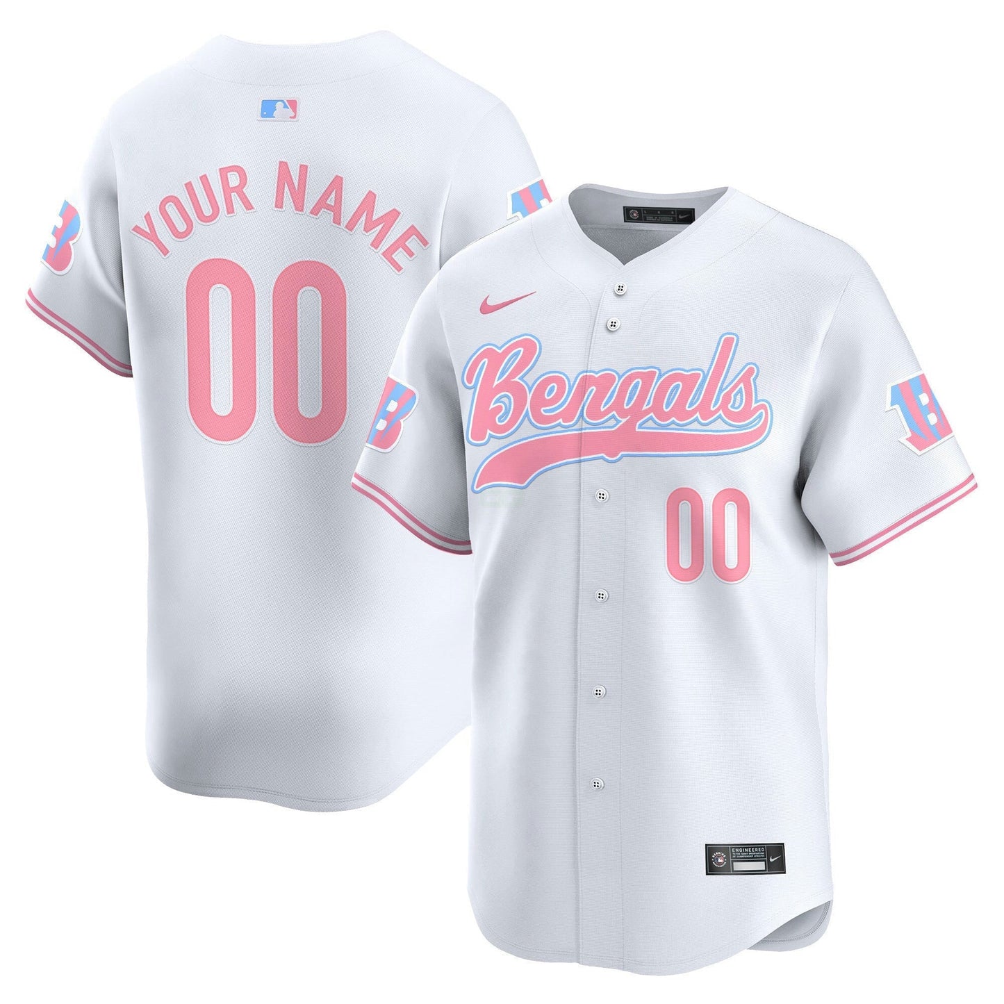 Camisa NFL Cincinnati Bengals Bubblegum Pink Vapor Premier Limited Jersey