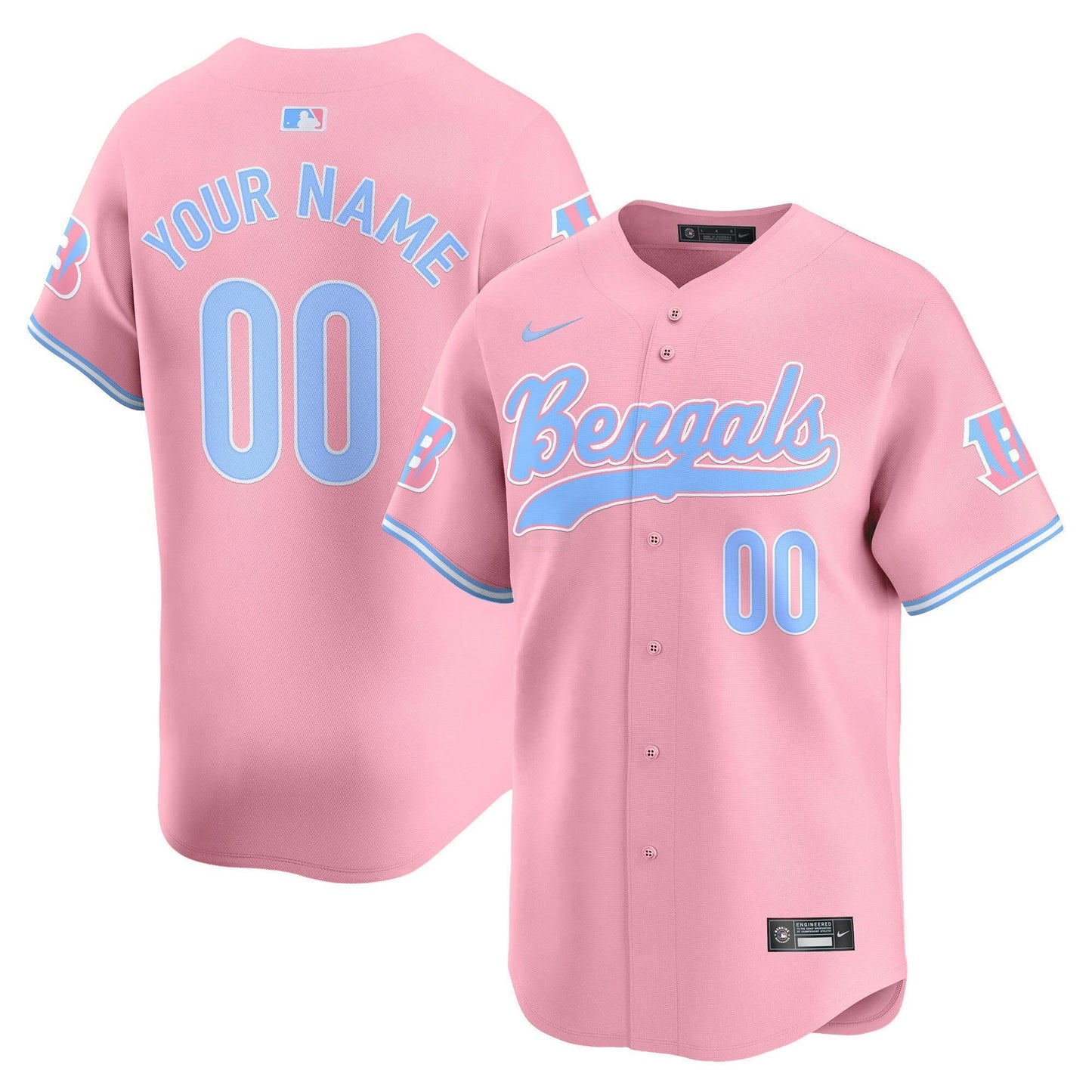 Camisa NFL Cincinnati Bengals Bubblegum Pink Vapor Premier Limited Jersey