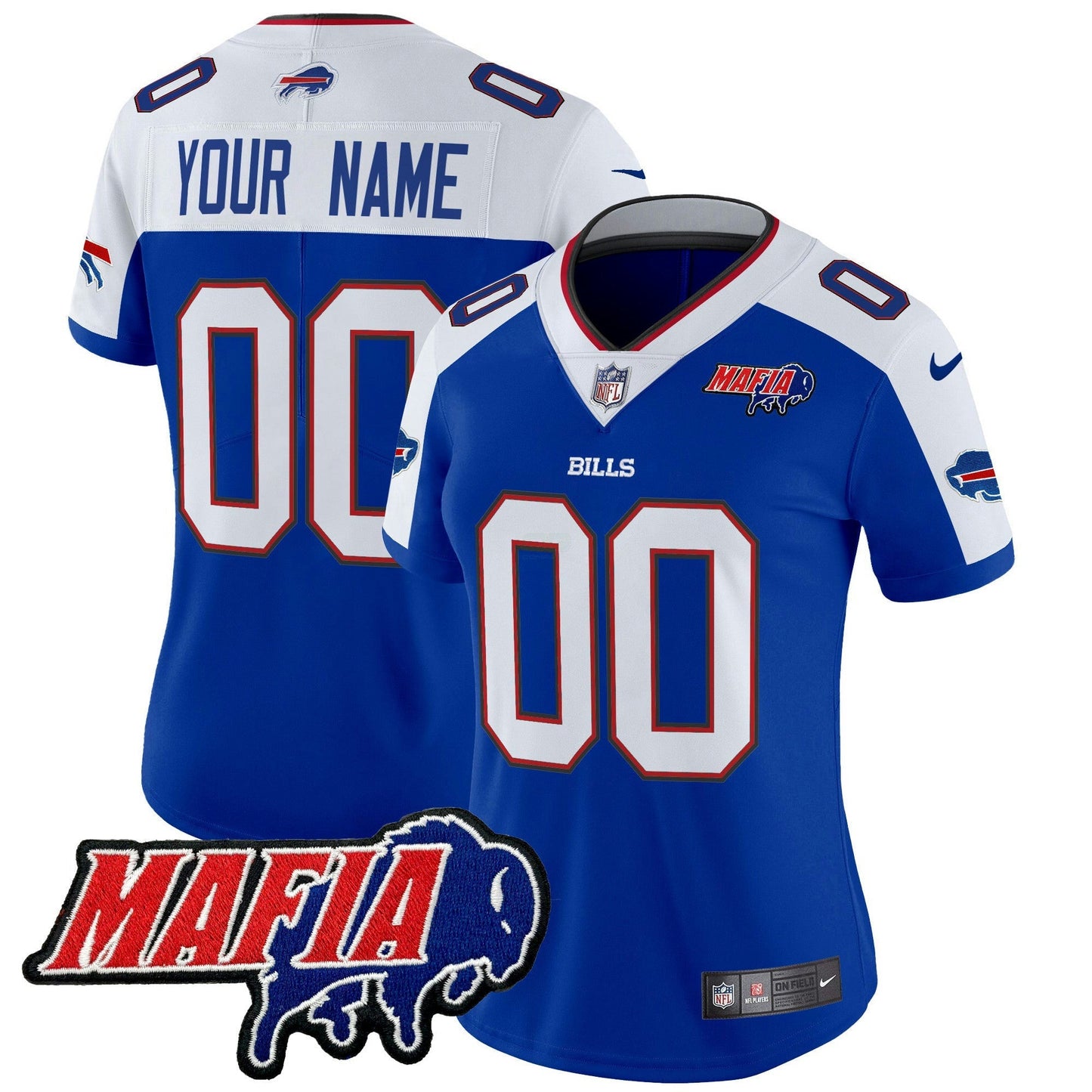 Camisa NFL Buffalo 2025 Mafia Patch Vapor Limited Jersey