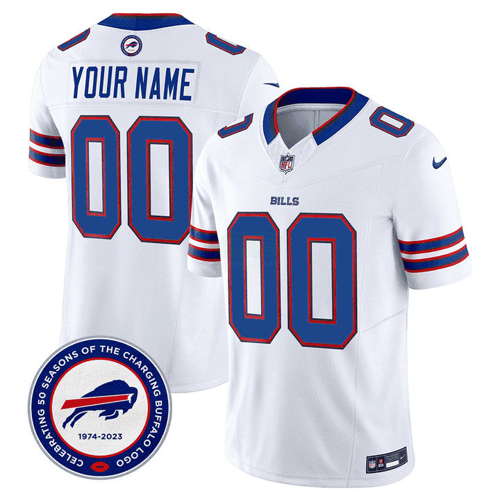 Camisa NFL Buffalo 50th Charging Logo Patch Vapor Limited Jersey