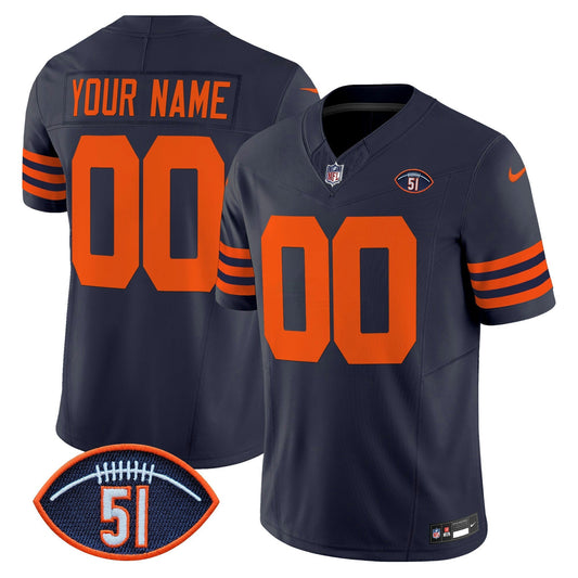 Camisa NFL Chicago Dick Butkus Patch Throwback Vapor Limited Jersey