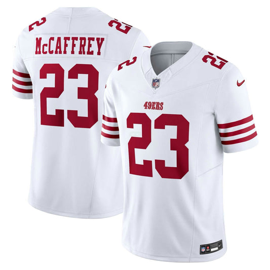 Camisa NFL Christian McCaffrey San Francisco Vapor Jersey – Branca - Branca