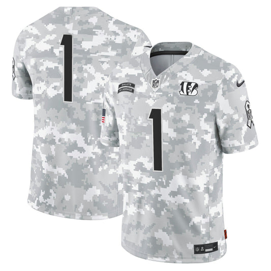Camisa NFL Cincinnati 2024 Salute to Service Vapor Limited Jersey – Arctic Camo