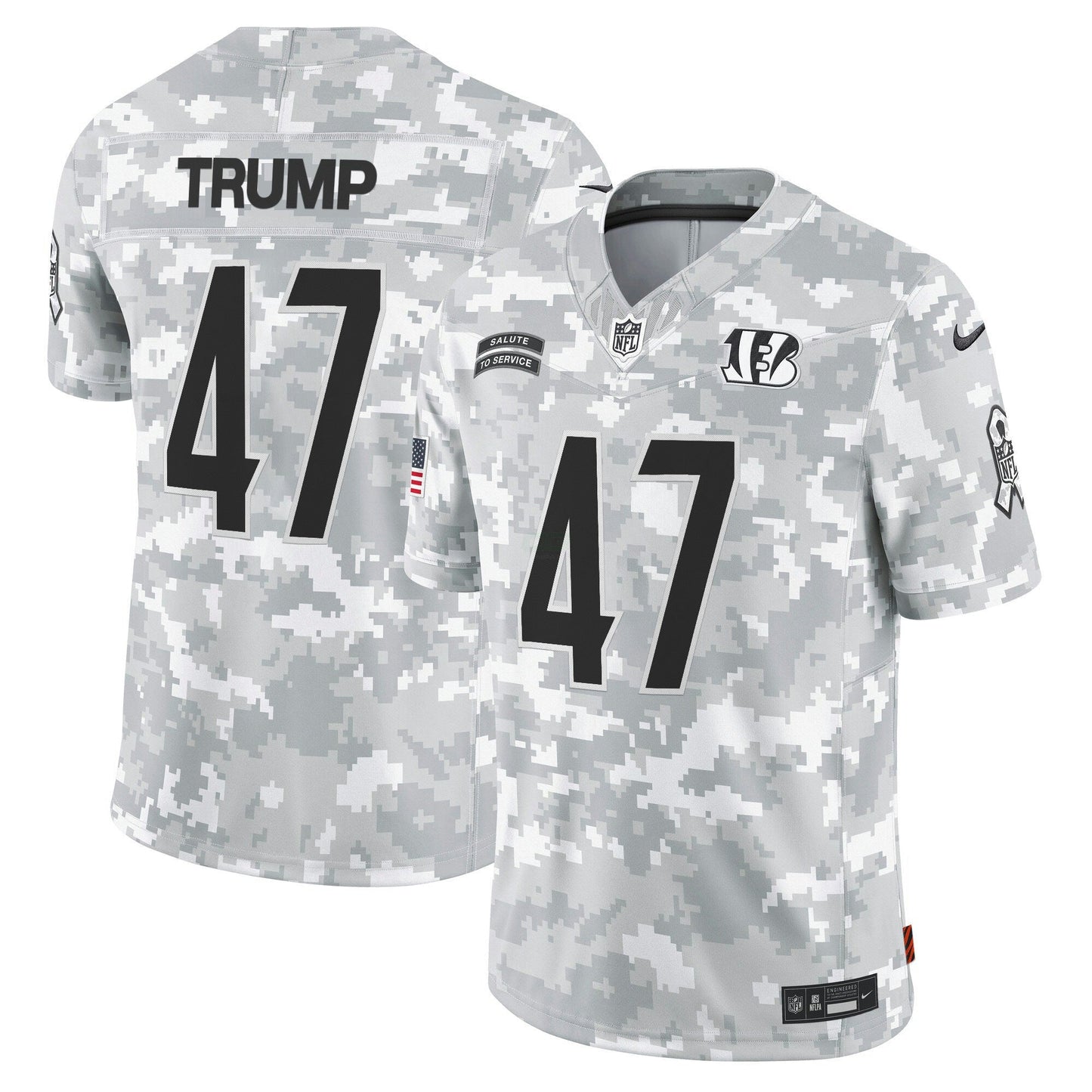 Camisa NFL Cincinnati 2024 Salute to Service Vapor Limited Jersey – Arctic Camo