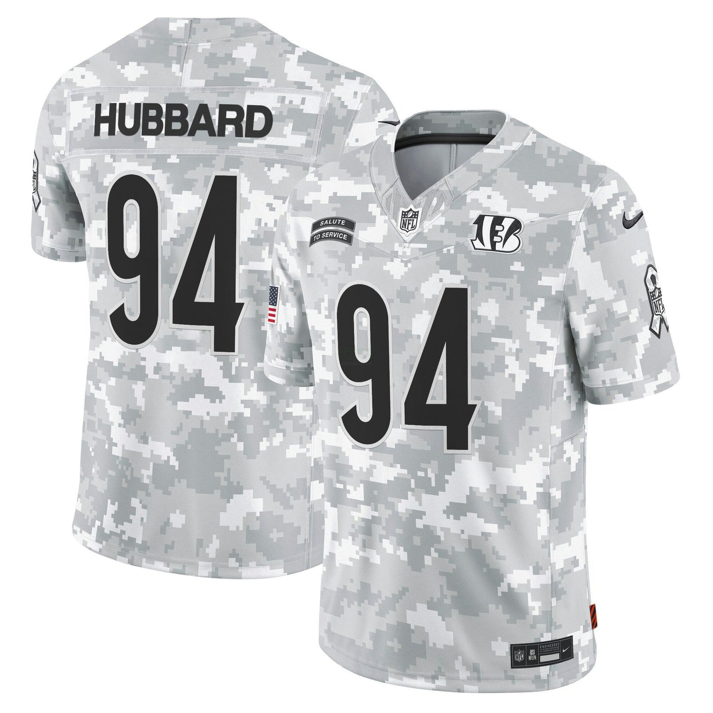 Camisa NFL Cincinnati 2024 Salute to Service Vapor Limited Jersey – Arctic Camo