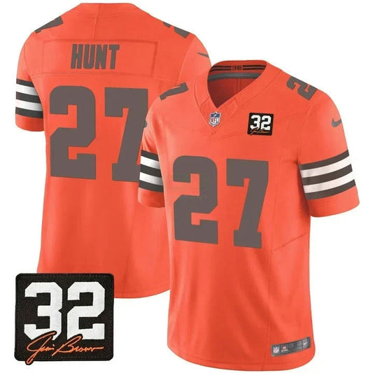 Camisa NFL Cleveland Kareem Hunt Orange Jersey - Laranja