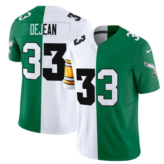 Camisa NFL Cooper DeJean #33 Philadelphia Mix Iowa Hawkeyes Split Jersey - DeJean