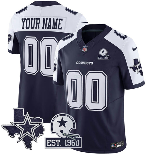 Camisa NFL Cowboys Throwback Texas Patch Vapor Limited Jersey