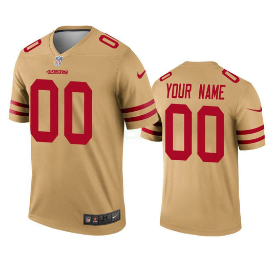 Camisa NFL Custom Gold Invertida Legend Jersey - Dourada