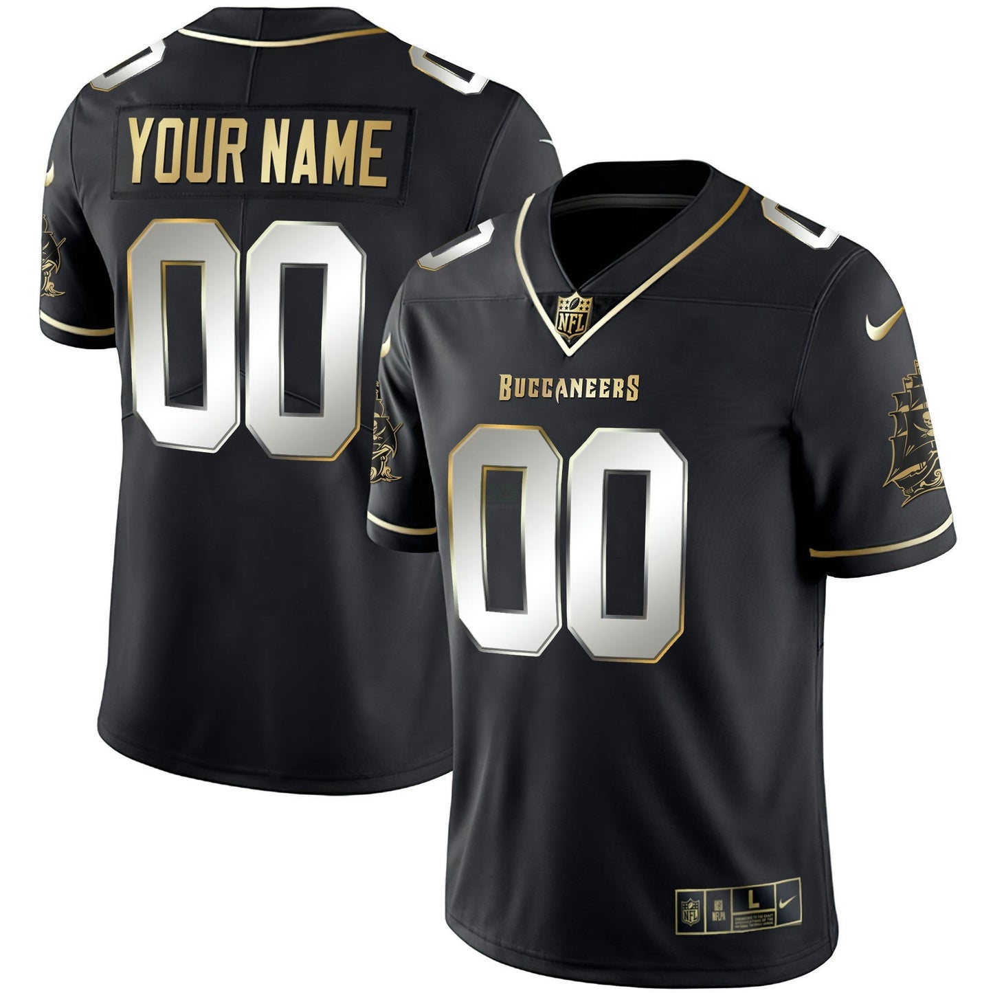 Camisa NFL Tampa Bay Buccaneers Custom Name & Number Jersey