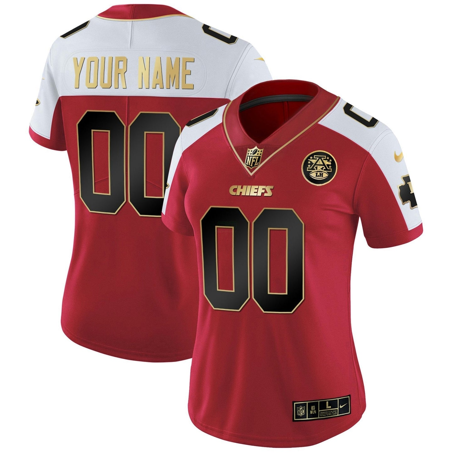 Camisa NFL Kansas City Chiefs Custom Name & Number Jersey